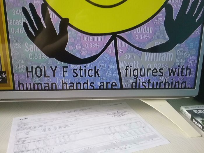 Holy F Stick Human Hands Are Figures With Disturbing