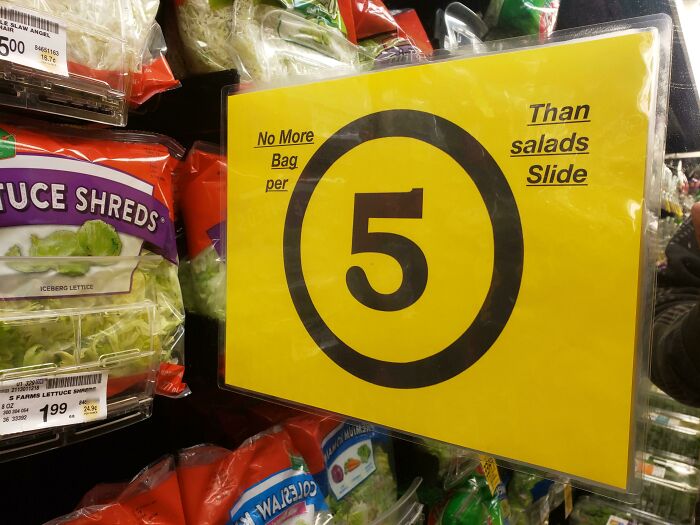No More Bag Per Than Salads Slide