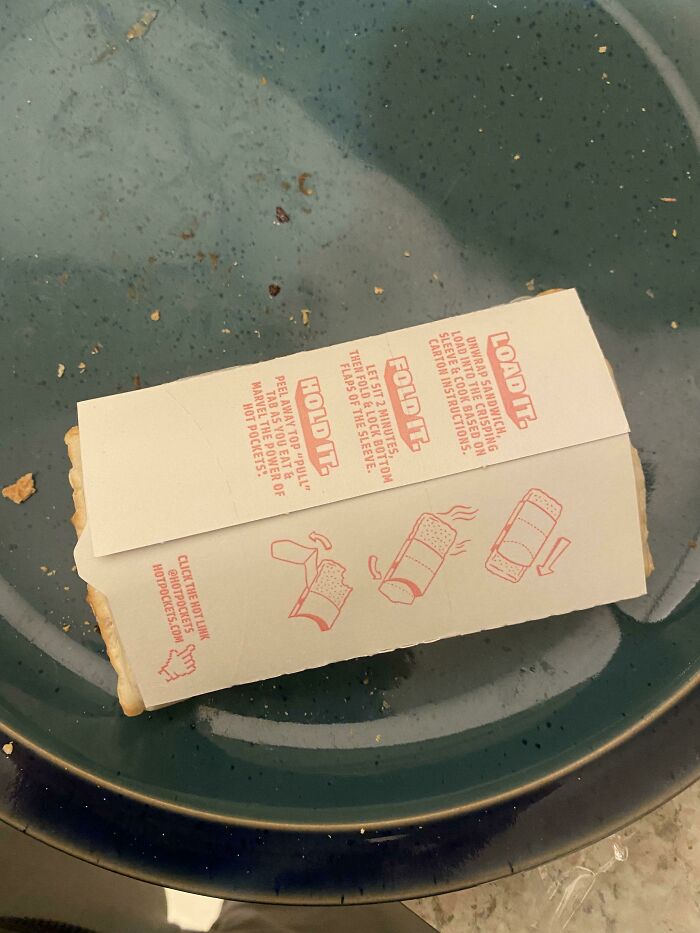 Hot Pockets Used To Go Like An Inch Past The Sleeve On Each Side