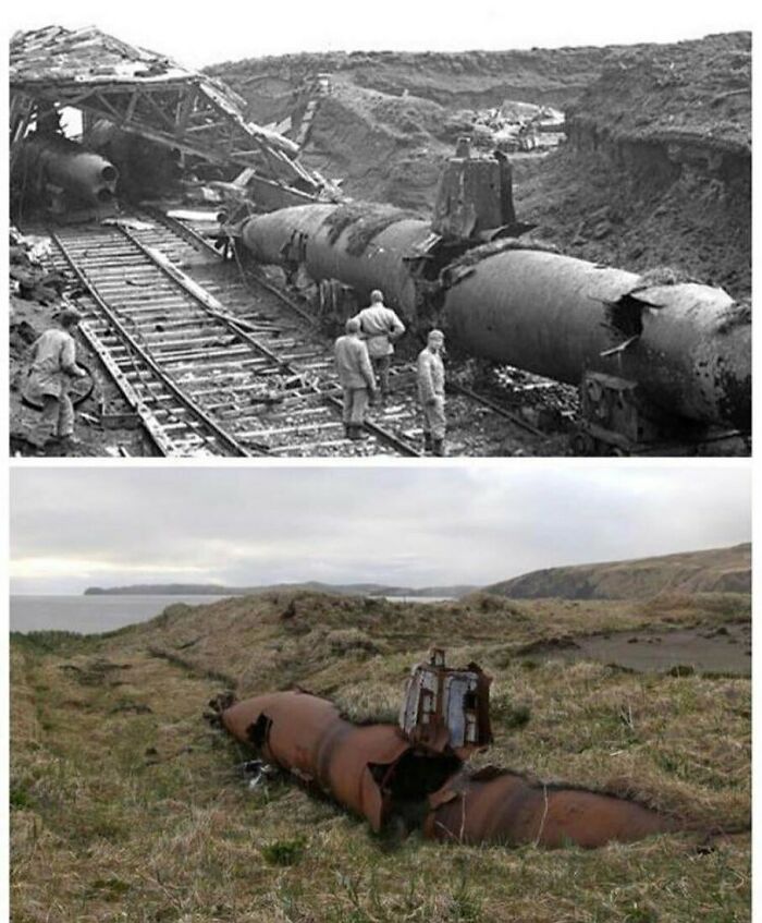 Captured Japanese Mini-Submarine In The Aleutian Islands, 1943 And 2021