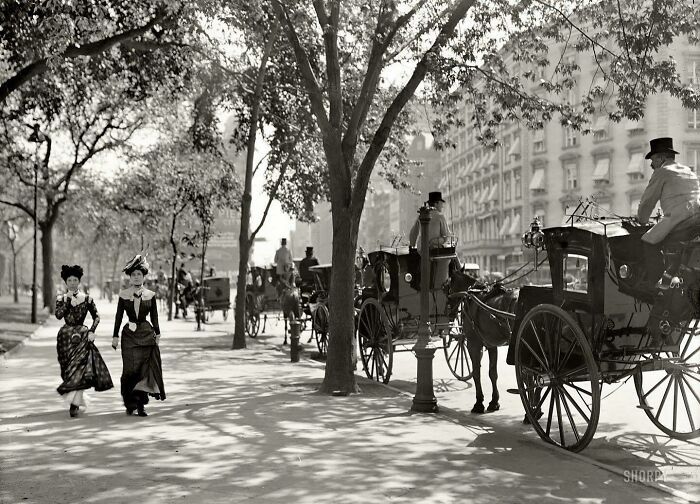 New York City Street Scene, C. 1900