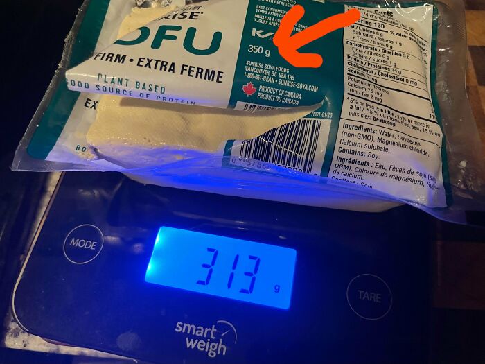 The Bastards Even Got To The Tofu - It’s Underweight By 50 Grams - Isn’t This Illegal?