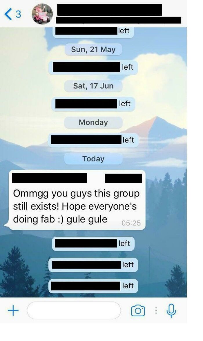 When You Try To Revive A Long Dead Chat Group
