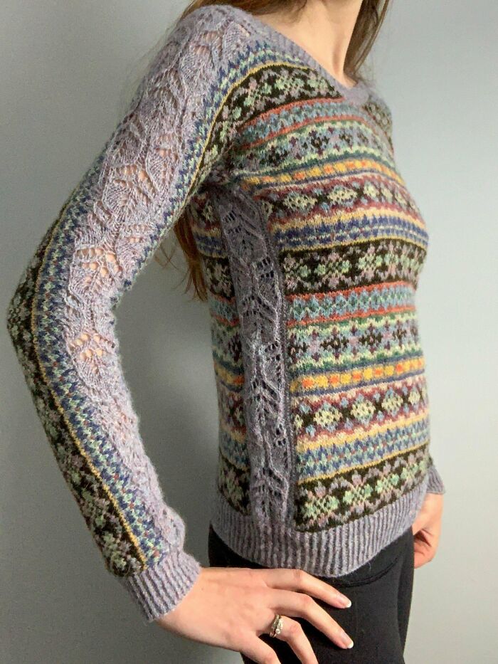 He terminado mi obra maestra del tejido. ¡Les presento mi suéter Terra Nova!