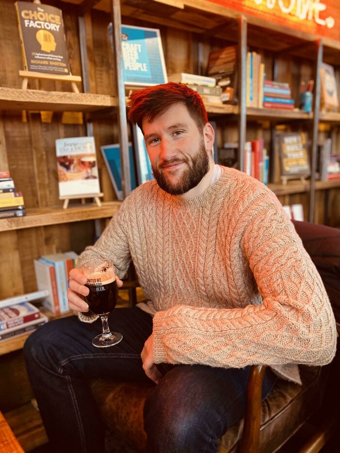 I Knit My Husband Chris A Handsome Chris Pullover And It Only Took Me 7 Months!