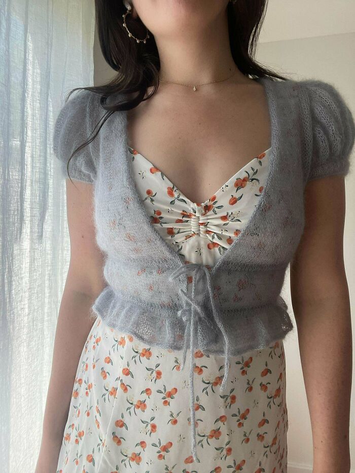 [fo] Finished My Top Just In Time To Wear To A Friend's Bridgerton-Themed Baby Shower!