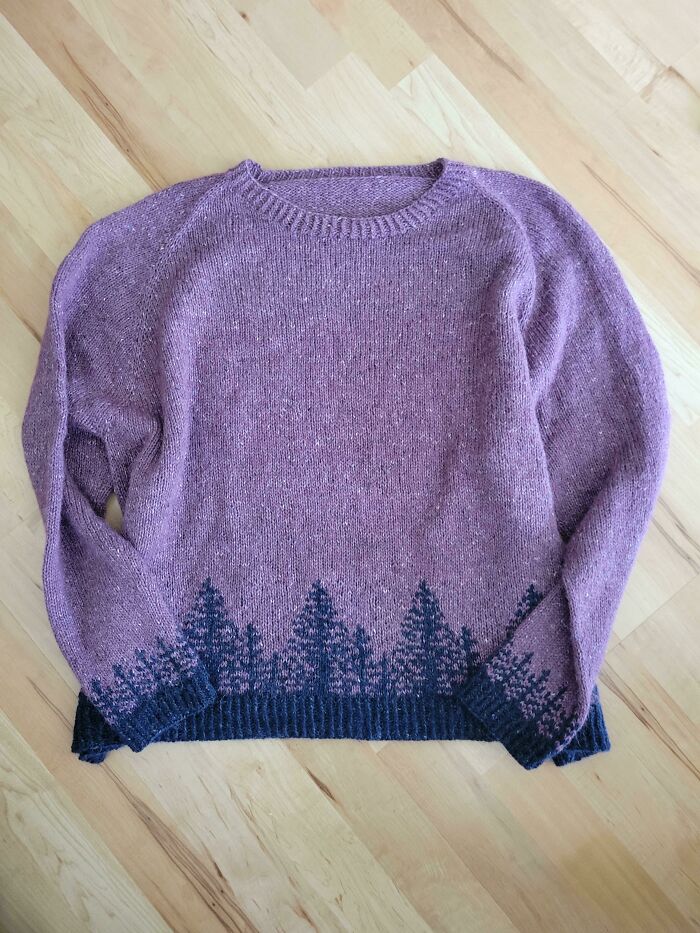 I Need It To Be Cool Enough To Wear This Now... I'm Over The Moon That I Finished My Alaska Sweater And It Fits!