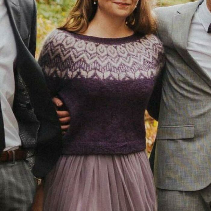 Step 1: Knit A Sweater. Step 2: Wear It To A Wedding. Step 3: Annoy Everyone With The Information That You Made It Yourself