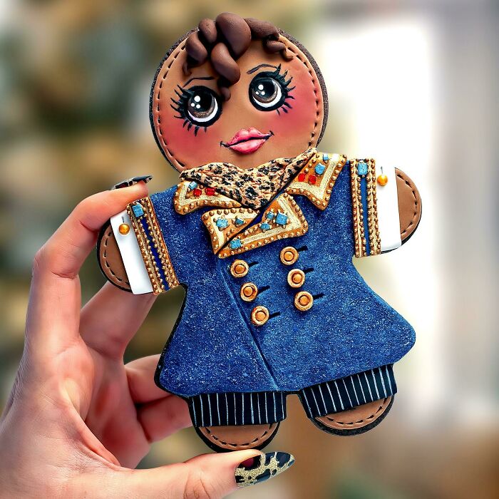 My Niece And Nephew Requested Gingerbread People For Christmas (“But Make It Chocolate”). Here’s Ellie’s Gingerbread Girl, Dressed In Ralph Lauren