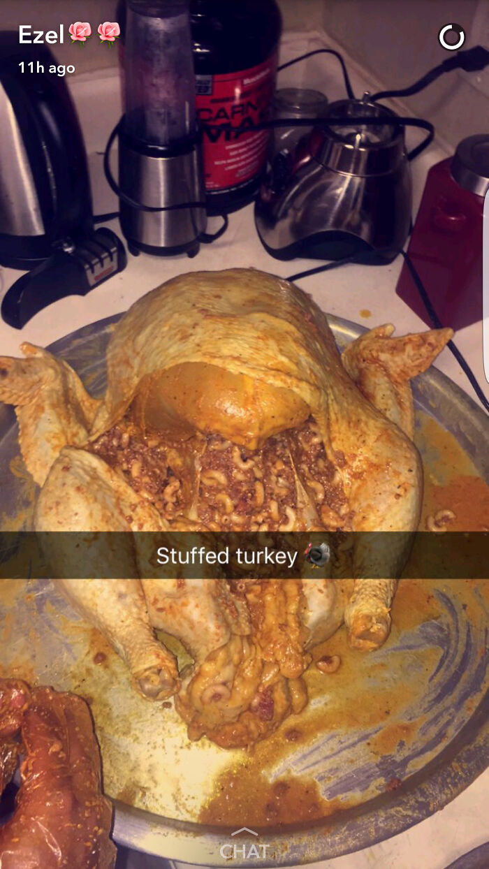 Someone From My Snapchat At Thanksgiving
