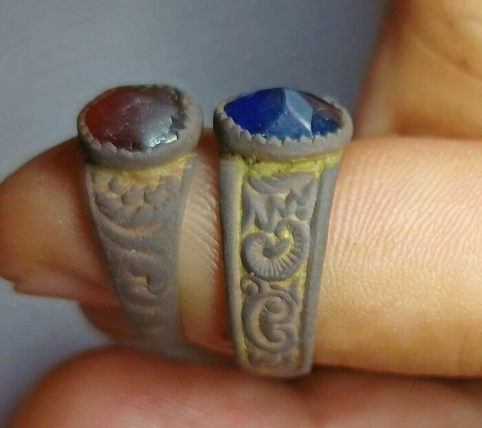 Today I Found These Pair Of Cool Rings In A Local Forest, In Romania, Using A Metal Detector