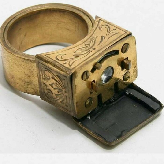 For The 007 In All Of Us... Antique Spy Camera Ring Ca. 1940