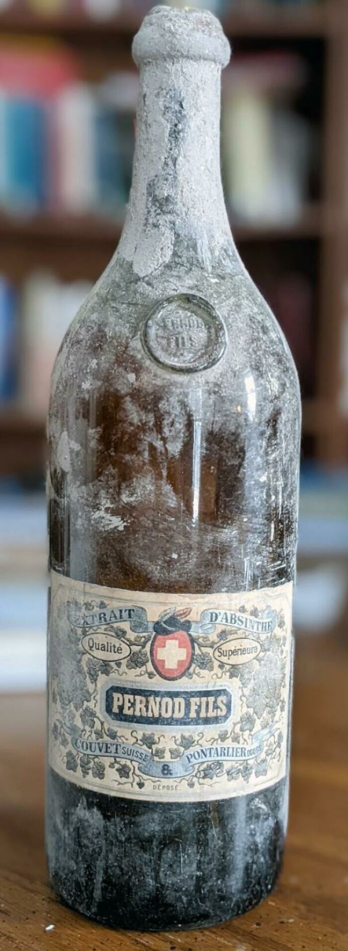 Fully Sealed Bottle Of 120 Year Old, Pre-Ban Absinthe Pernod Fils, Recently Discovered Near Nice