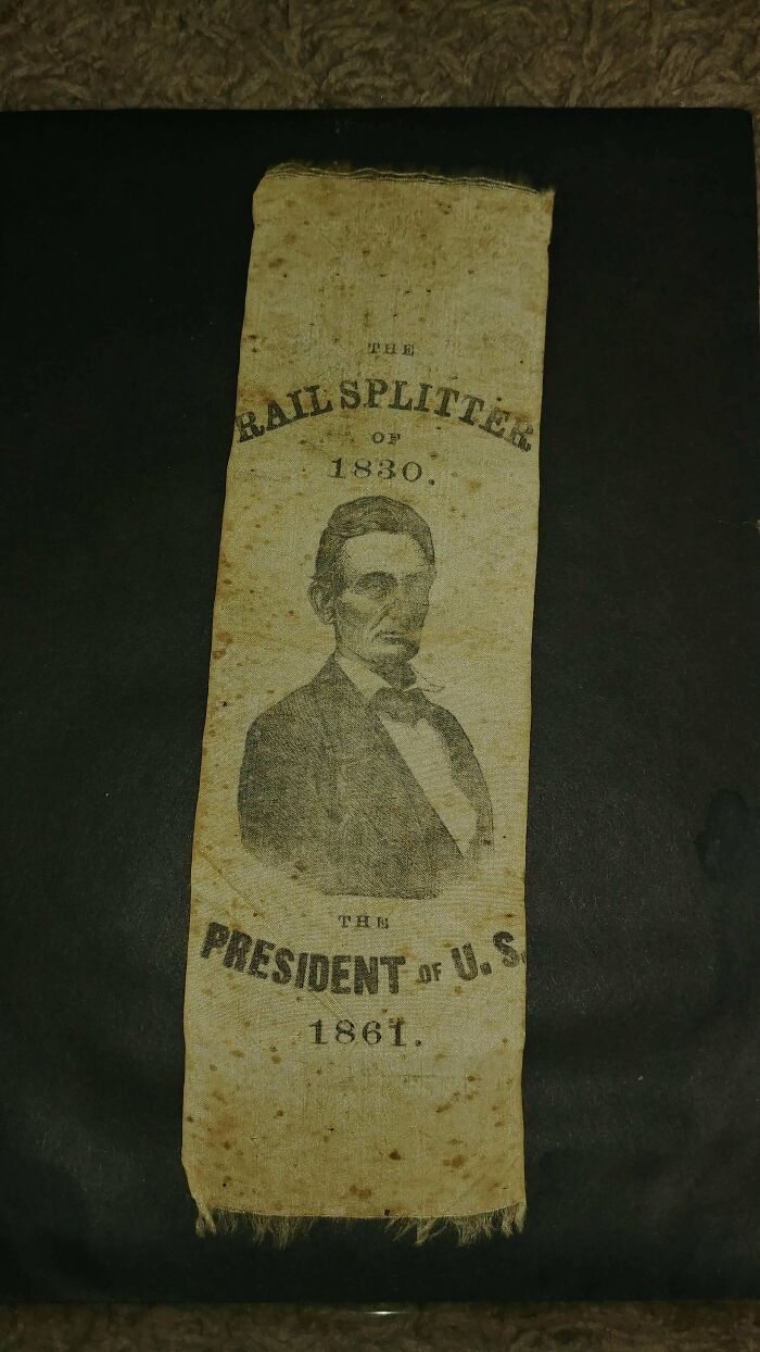 I Was Left Some Antiques And Keepsakes When My Grandmother Passed. One Item Is The Abraham Lincoln Presidential Ribbon