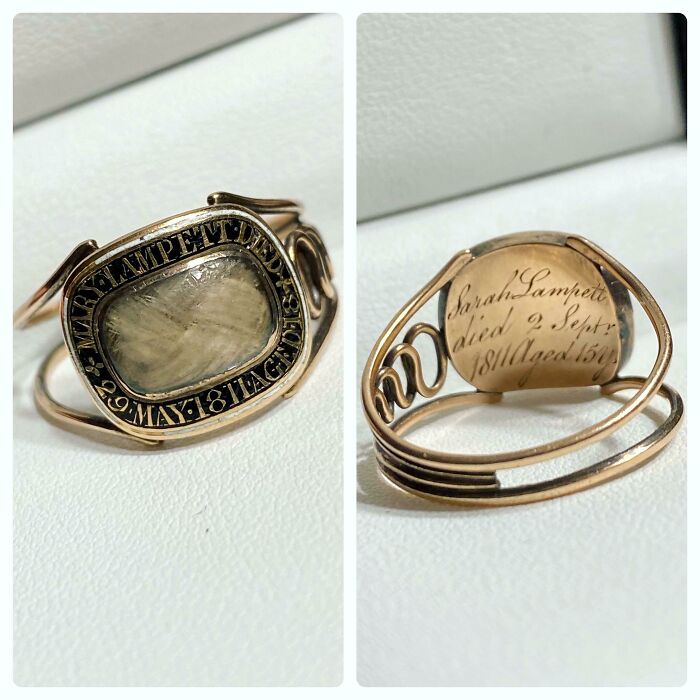 A Mourning Ring For Two Sisters, Who Sadly Died Just Months Apart Back In 1811