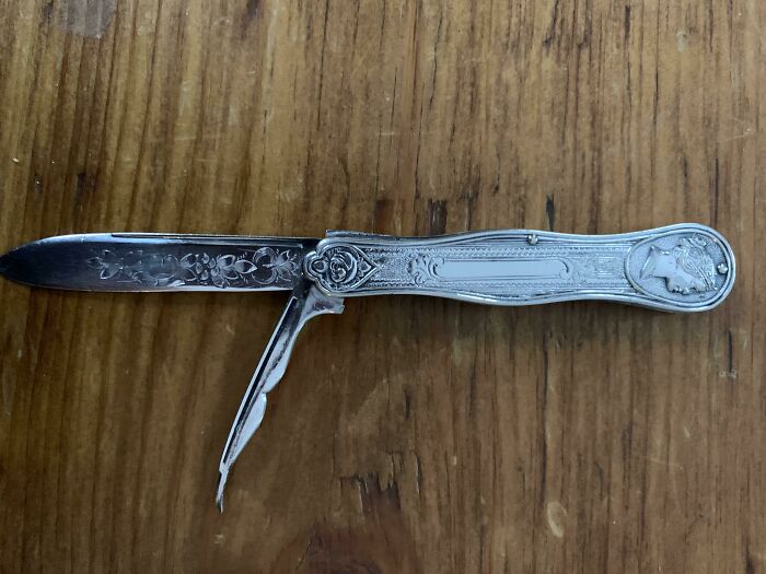My Great-Grandmother’s Sterling Silver Ladies Pocket Knife. Probably Late 1800’s?