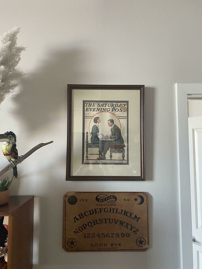 Since You Guys Seemed To Like Antique Ouija, Here’s My 1911 Ouija Board And Original 1920 Ouija Cover Saturday Evening Post