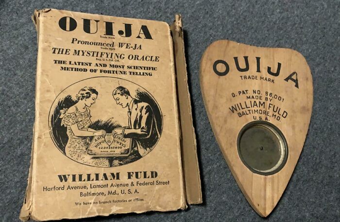1919 Ouija Planchette With Original Box