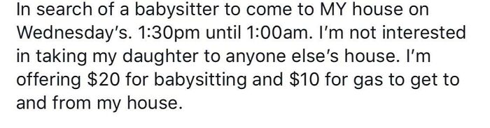 Desperately Needs A Babysitter, But Doesn’t Want To Pay Much