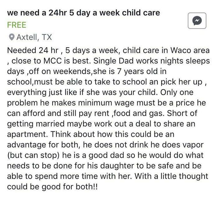 Free Babysitter Also Maybe Wife?