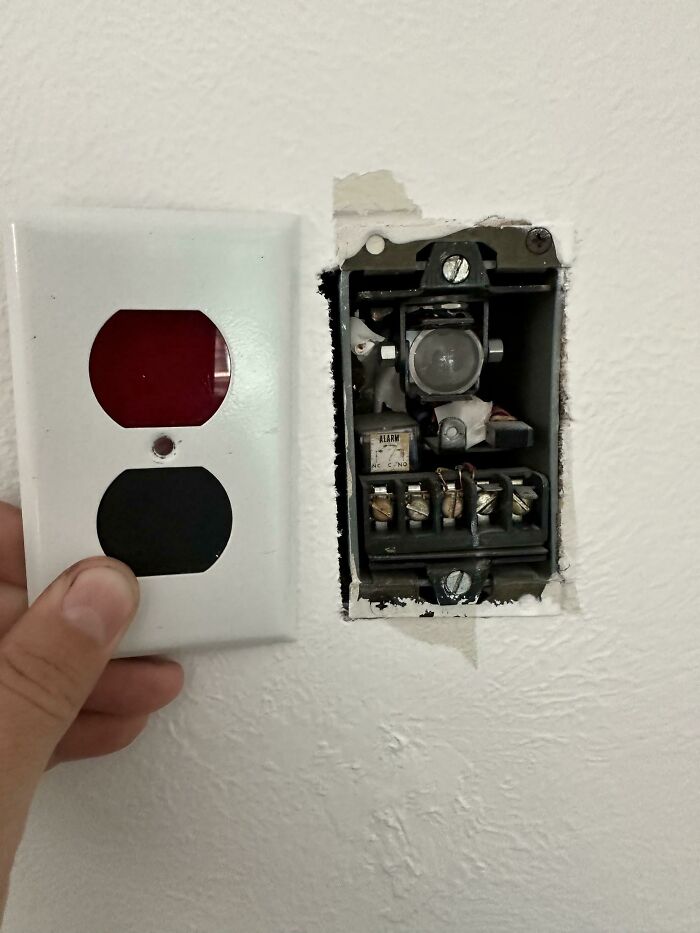 Recently Moved Into A Older House, There Are 2 Of These "Outlets" In The House With This Weird Device Behind Them, What Is This Thing?