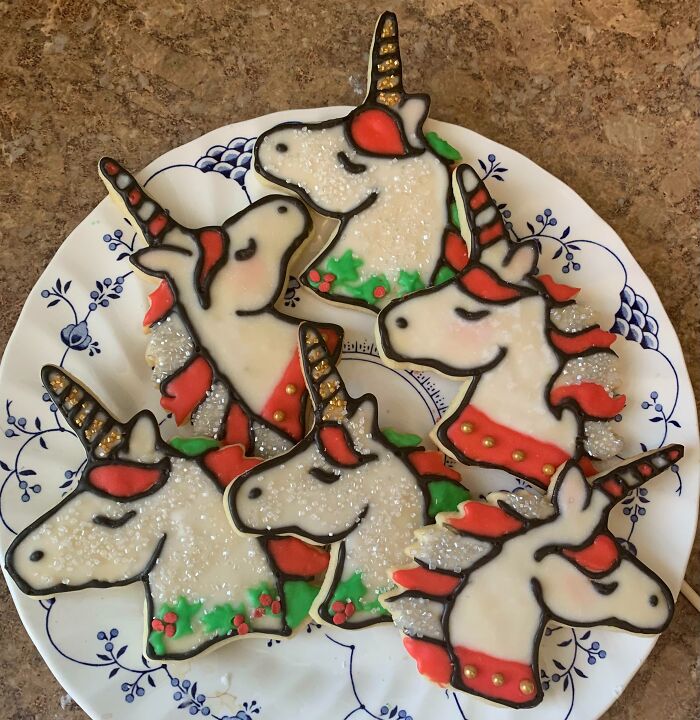 Unicorn Christmas Cookies!