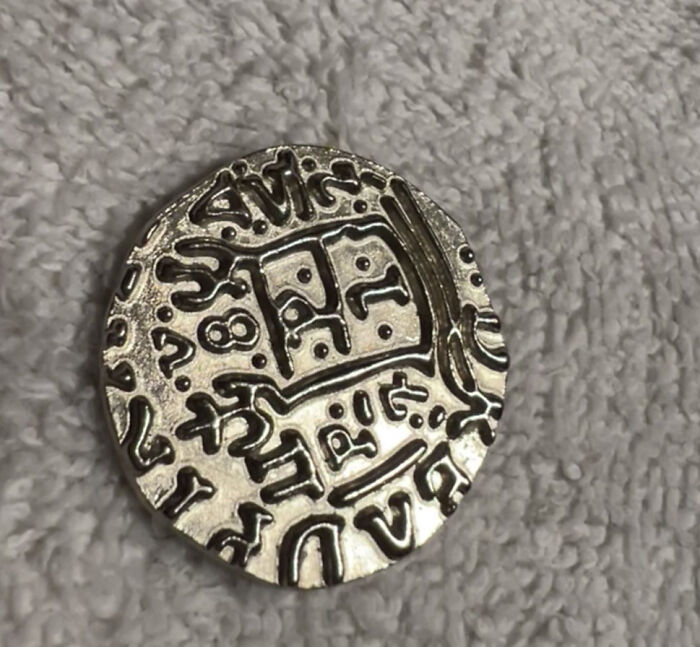 Piece Of Silver Found On Mustang Island Right Off Of The Gulf Of Mexico. It Was On The Beach