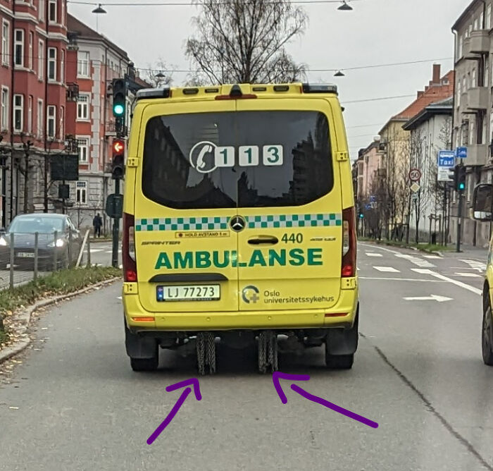 Answer: What Are These Chains Under An Ambulance?