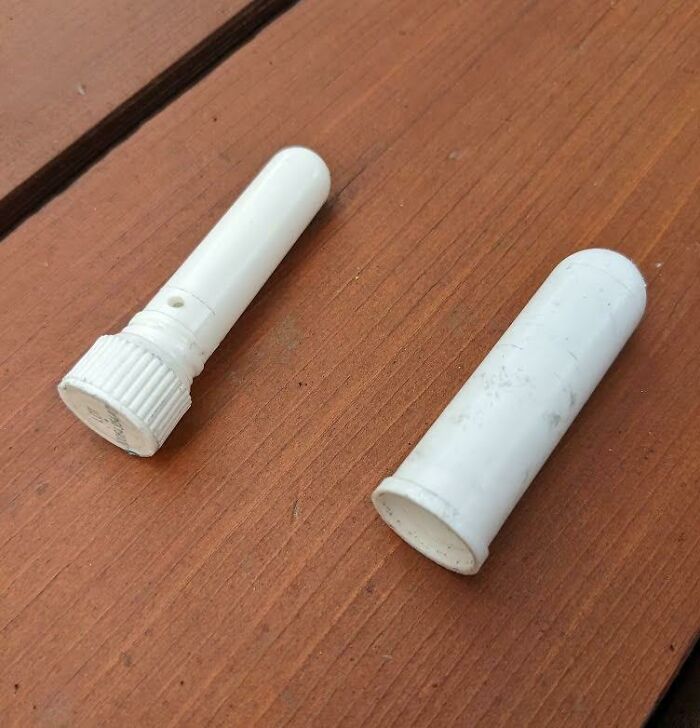 What Is The Small White Plastic Tube, It Has A "Lot" Number Stamped On The End And Unscrews To A Smaller White Tube Inside. The Inner Tube Smells Minty But Does Not Open Further