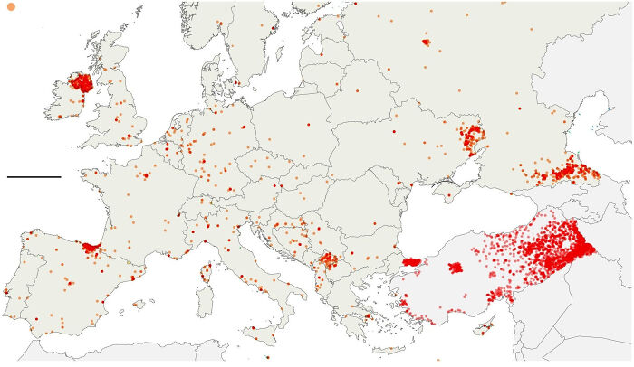 Ataques terroristas en Europa que, como mínimo, mataron a una persona, 1970-2015