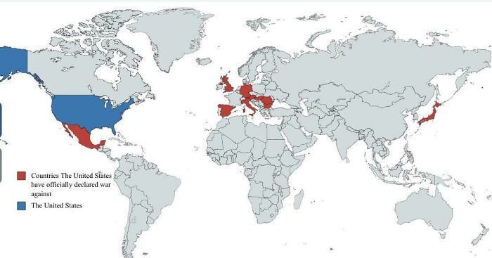 Countries The United States Has Officially Declared War Against