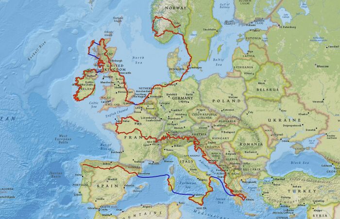 Recorrí 19 mil kilómetros de Europa en bicicleta