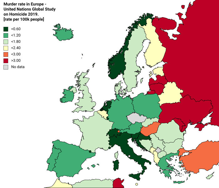 Homicide Rate In Europe