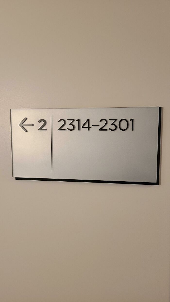 It Took Me A Few Beats To Realize 2312 Was Down This Hallway