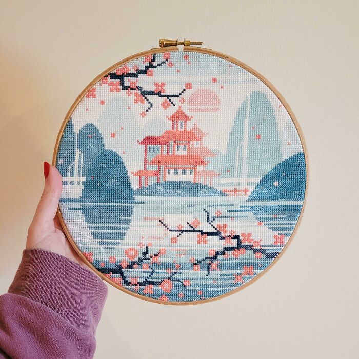Finished My Japanese Pagoda Stitch!