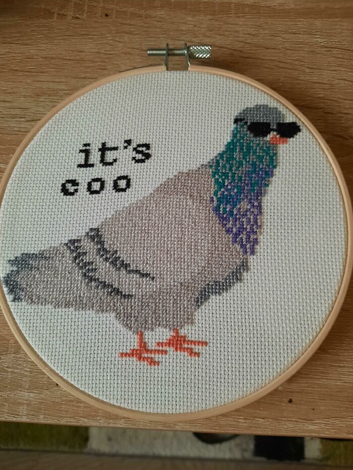 Lo he hecho para mi amiga obsesionada con las palomas, ¿crees que le gustará?