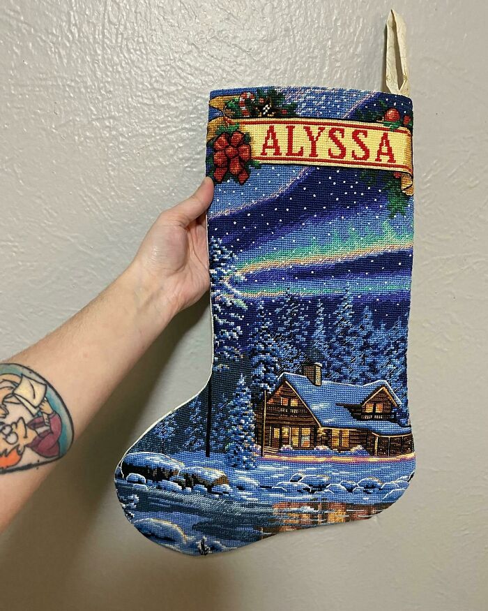 Finally Finished Sewing Up My Wife’s Stocking Just In Time For Christmas!