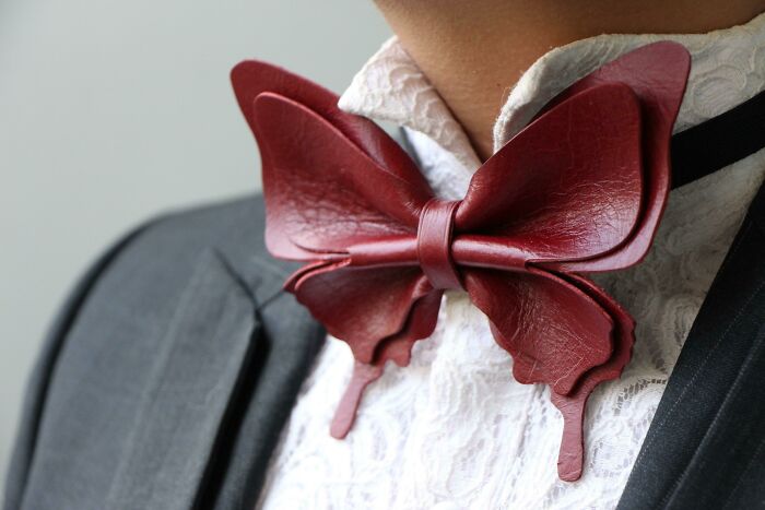 Made A Butterfly Bow Tie For Friend’s Wedding