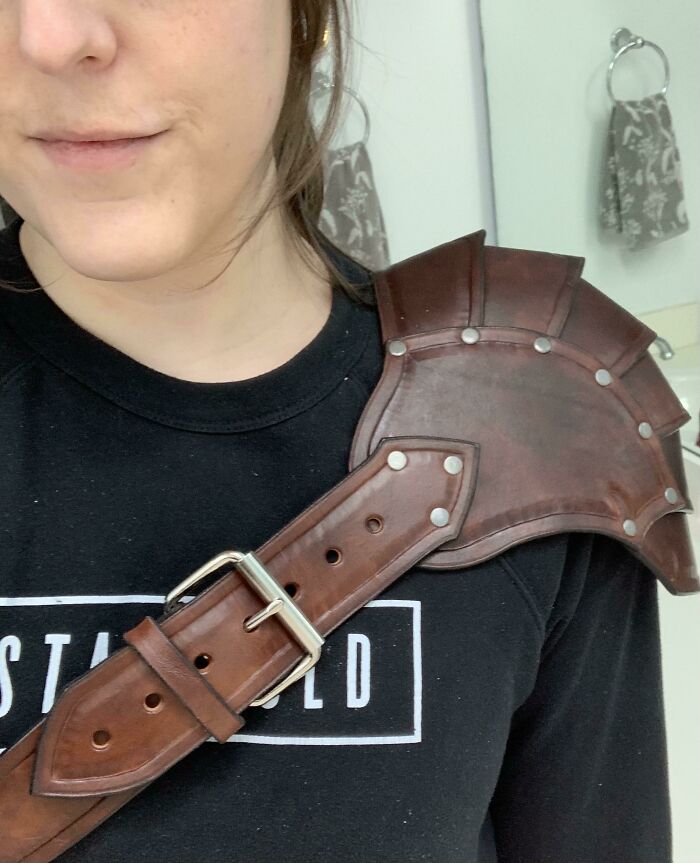 First Leather Project Of The Spring! I Love Making Armor