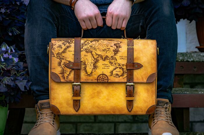 I Made A Briefcase With Laser Engraved Map