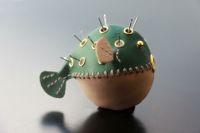 I Guess I Am A Fish Lover.. Present To You, Puffer Fish Pin Cushion