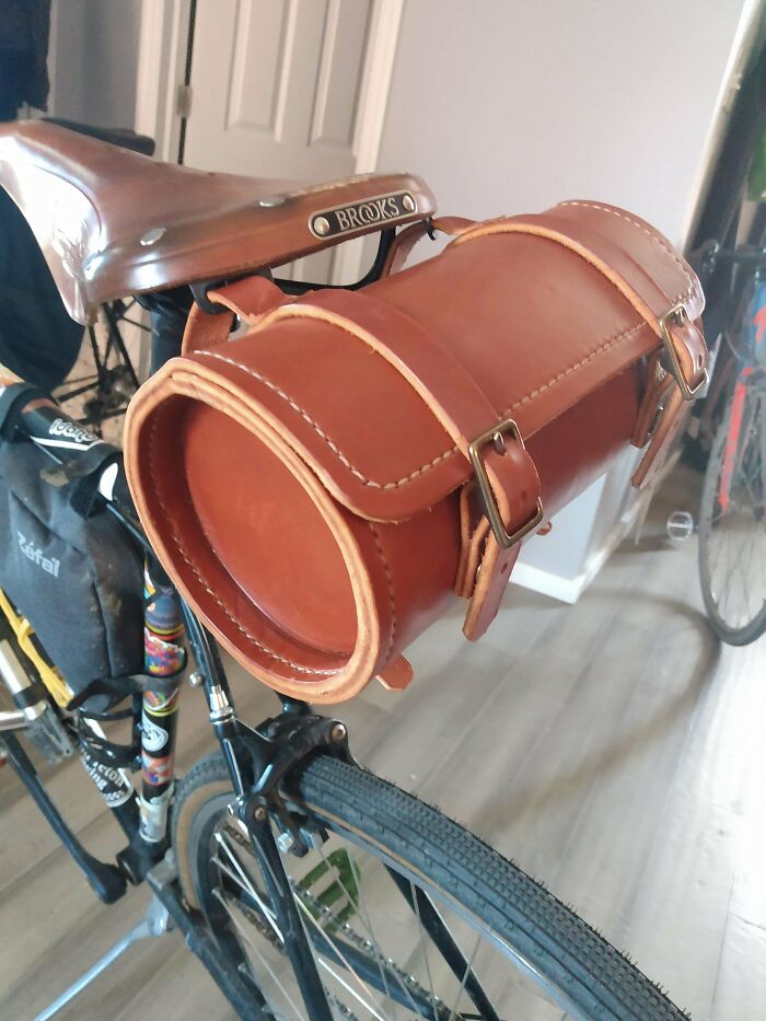 Made A Saddle Bag For My Touring Bike!