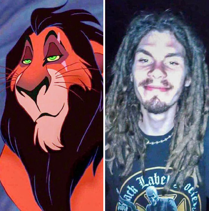 Scar From The Lion King and similar looking person with dreadlocks