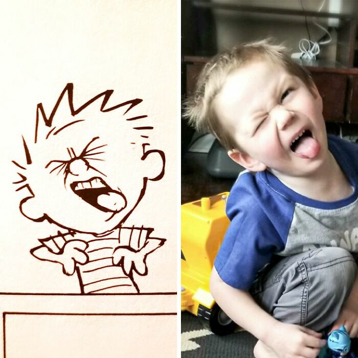 Calvin From Calvin And Hobbes and similar looking young boy 