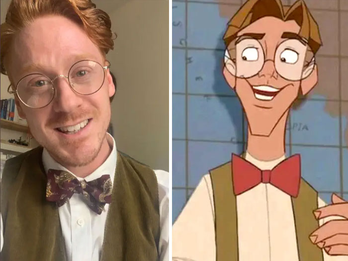 Milo Thatch From Atlantis: The Lost Empire and similar looking ginger man 