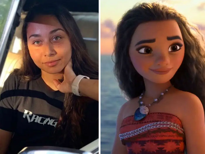 Moana and similar looking picture of a girl 