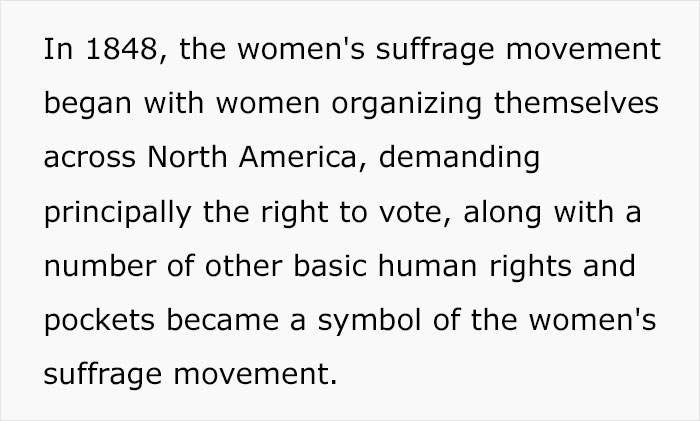 The Truth Behind Why Women’s Clothing Doesn’t Have Pockets, As Shared By This TikTok User The Truth Behind Why Women’s Clothing Doesn’t Have Pockets, As Shared By This TikTok User