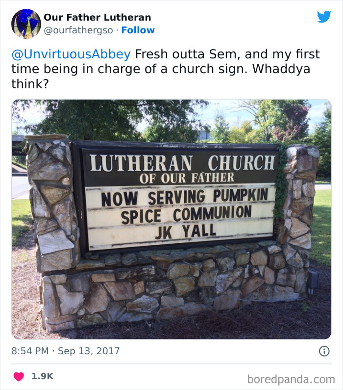 This Church That Embraced "Christian Girl Autumn" With A Pumpkin Spice Communion Joke