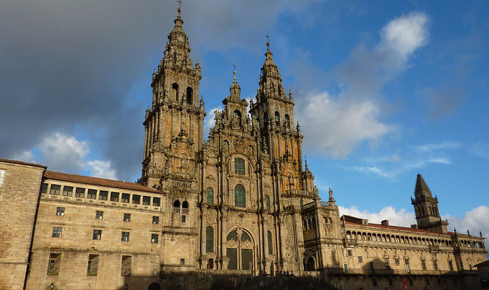 Cathedral Of Santiago De Compostela In Santiago De Compostela, Spain