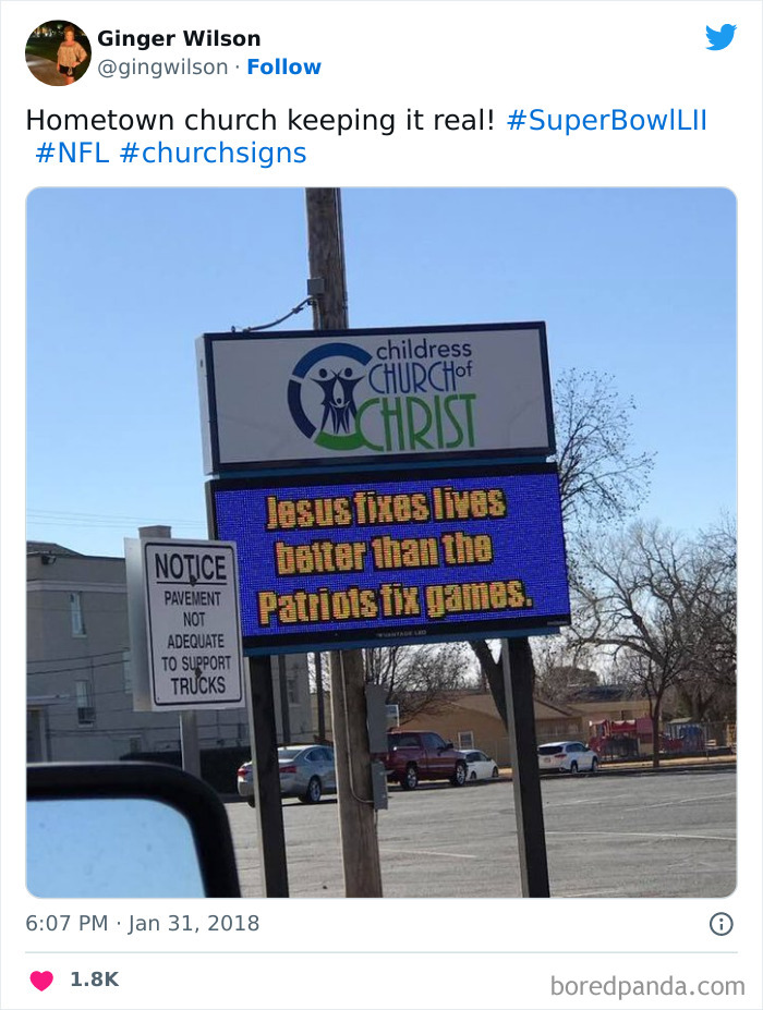 This Church That Positively Roasted The Patriots